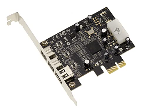 KALEA-INFORMATIQUE PCI Express PCIe x1 Firewire 800 and 400 IEEE1394A and IEEE1394B 2+1 Output controller card with TI XIO2213BZAY chipset
