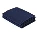 NTBAY 2 Pcs Silk Satin Standard Pillow Shams, Soft Silky and Smooth Luxury 20x26 Decorative Oxford Pillowcases, Navy Blue, Standard