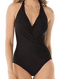 Bañador para dama de una pieza, diseño de rock, color violeta