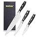 Kitchen Knife Set 3 Piece WELLSTAR, Razor Sharp German Steel Forged Blade with Professional G10 Handle, Chef Utility Paring Knife Well Balanced Cutlery Set for Cutting Chopping and Dicing - Gift Box