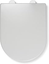 Croydex Varano D Shape Soft Close Toilet Seat with Quick Release