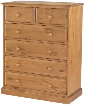 Country Solid Pine 6 Drawer Chest Of Drawers Furniture Amazon