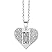 One Direction Name Stamp Crystal Heart Necklace
