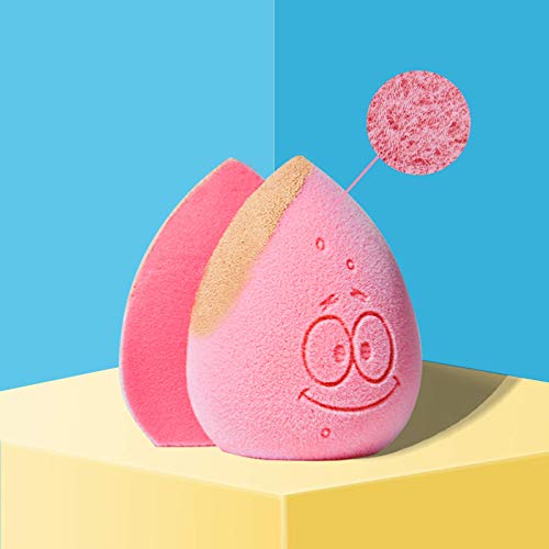 JUNO × SpongeBob Bikini Bottom Bundle, Microfiber Velvet Beauty Sponge