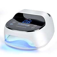MelodySusie Rechargeable Cordless UV LED Nail Lamp with High Capacity Battery, Professional Nail Dryer Curing Lamp with Touch Screen Sensor for All Gel Nail Polish, Manicure Pedicure Nail Art Tools