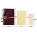 Daily Notebook, CWKTITI Vintage Retro Classic PU Leather Cover Bound Notebook Bookmarks with Metal Helm and Anchors for Diary & Journal.(Coffee)