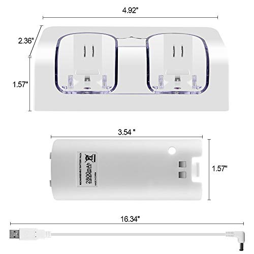 6 Chargers+Nintenndo+Controller+Rechargeable+Batteries