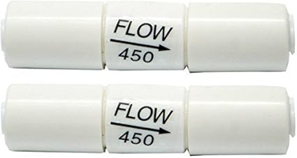PARIJATA Flow Restrictor 450 for Water Purifiers - Set of 2 (White)