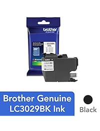 Brother LC3029BK cartucho de tinta negra de alto pigmento, Negro