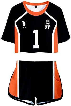 Amazon Co Jp Wovte ハイキュー ショートパンツ Tシャツ 短袖 上下2点セット 烏野高校 ユニフォーム 日向翔陽 菅原孝 支 影山飛雄 月島蛍 澤村大地 高校 半袖 制服 スポーツウェア コスプレ衣装 Cosplay コスチューム 服 ファッション小物