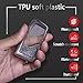 Key Fob Cover with Glitter Liquid Quicksand,Flowing Bling Sparkle Key Fob Case Fit 4 Buttons Keyless Entry of Lexus 2013-Up RX is ES GS LS NX RS GX LX RC LC - Silver