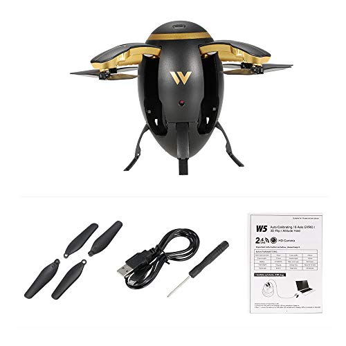 RC Drone with WiFi Camera Live Video Insaneness 2.4G WiFi FPV Rugby UAV RC Drone Quadcopter with 720P HD Camera (Black) - Thumbnail 6