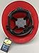 HDPE Hydro Dipped Red Full Brim Hard Hat with Fas-trac Suspension