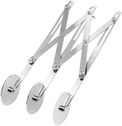 Expandable 3/5/7-Wheel Stainless Steel Pastry Knife Baking Cookie Dough Cutter Divider 3-Wheel