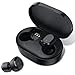 HolyHigh Wireless Earbuds Bluetooth 5.0 Headphones Hi-Fi Stereo Sound Earphones with Lightweight Portable Charging Case Built-in Mic for iOS, Android (Black)