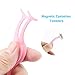Magnetic Eyelashes Tweezers 5pcs, Teenitor Magnetic Eyelashes Extension Applicator 5 colors, Plastic Remover Clip Tweezer Nipper Designed for False Magnetic Eyelashes