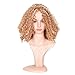 Top Hair Blonde Synthetic Afro Curly Hair Wig For Black Women Short Kinky Hair Jerry Curly Fiber Blonde Synthetic Wig