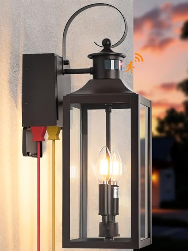 Yolsunes Porch Light with GFCI Outlet