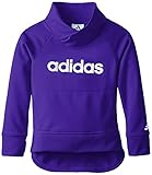 adidas Little Girls' Toddler Performance Pullover Sweatshirt, Am Night Flash, 2T