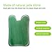 AHIER Jade Massage Tool, Facial Tool Natural Jade Stone Message Board for Body, Neck, Face(Green)