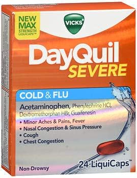 DayQuil Severe Cold & Flu LiquiCaps - 24 Ct, Pack of 3