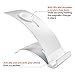 Apple Watch Dock, iPhone SE Dock, iVAPO [Charging Dock] Aluminium Apple Watch Series 2/1/Nike+ Charging Stand, iPhone Holder with 2 Comfortable Viewing Angles (MM609) (Silver)