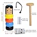 Haiterice Immortal Daruma - the Unbreakable Wooden Man Magic Toy, Stubborn Wood Man Magic Trick Props Children Kids Magia Easy Doing Toy