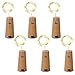 Ledgle Bottle Lights Cork Shaped Warm White String Light LED, 15 LED 29.5inch Copper Wire Starry Light for Bottle DIY, Party, Decor, Christmas, Halloween, Wedding or Mood Lights, Pack of 6