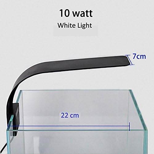 Wecail Ultra Bright Aquarium Light Clip Clamp Kit,Plant Coral Reef Lighting Full Spectrum Water Plant Growing Lamp Clamp Kit 10 Watt for Fish Tanksfor Fish Tanks Black1 10W