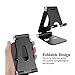 Ajustable Stand for Nintendo Switch and Tablets, Spater Home or Office Cell Phone Holder Dock for iPhone iPad Series, Samsung Galaxy Tabs, Google Nexus, LG, Kindle Fire and More (Black)