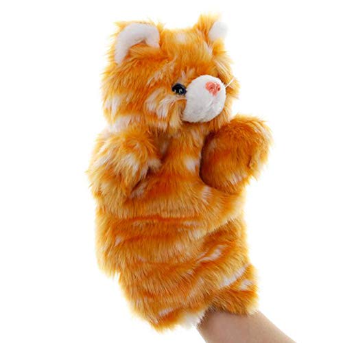 SweetGifts Cat Hand Puppets Kitty Plush Animal Toys for Imaginative Pretend Play Stocking Storytelli - //coolthings.us