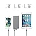 Puridea S2 Gray 10000mAh 3A Output Portable Battery Power Bank,Backup Phone Charger (2.4A Input Li-polymer Battery Banks) for iPhone 5/6/7/Plus iPad Air2/Pro