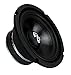4) Pyle Pro 8 Inch 360 Watt 8-Ohm Black Driver Mid Range Audio Speakers | PDMR8
