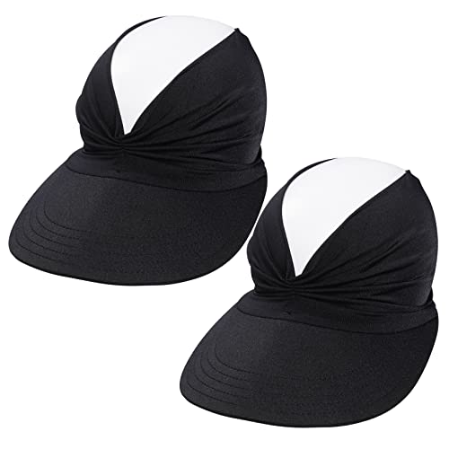 Rbenxia Pieces of Black Sun Visor Hat Wide Brim Summer UV