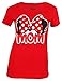GiftsNBeyond Disney Fitted Tee Mom Fan Tee , Red , Medium