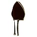 Jacobson Hat Company Bishop Pope Mitre Clergy Costume Prop Headgear Red Hat, Black, One Size