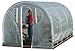 Greenhouse-Weatherguard Walk In Arched Top Garden Hot House Fully Enclosed - Screend Windows for Ventilation, Zippered Door (8'W x 8'L x 6'6