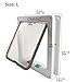 CEESC Cat Flap Door Magnetic Pet Door with 4 Way Lock for Cats, Kitties and Kittens, 2 Sizes and 2 Colors Options (L- Inner Size: 7.08