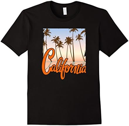 Mens Distressed 70's Retro California Beach Summer Tee Shirt 3XL Black