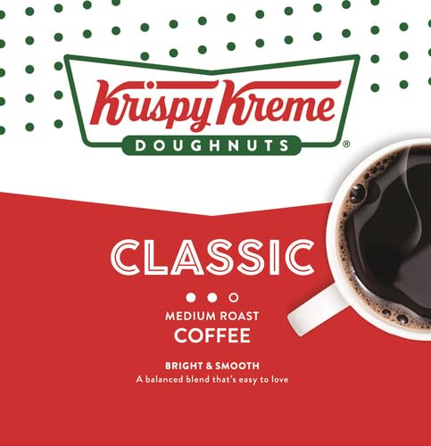 KRISPY KREME CLASSIC KEURIG SINGLE-SERVE K-CUP PODS, MEDIUM ROAST COFFEE, 12 COUNT