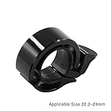 Tanchen Bicycle Bike Bell 22.2mm to 24mm Handlebar Clamp Ring Invisible Seemless Simple (Black)