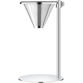 Bevansol Adjustable Stainless Steel Coffee Dripper Stand for Pour Over Brewing - Universal Height Control Holder for Cofee Maker with Double-layer Filter, easy for cleaning