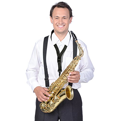image for Pangda Saxophone Neck Adjustable Strap with Comfortable Soft Thick Pad