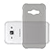 Cadorabo Case Compatible with Samsung Galaxy J1 ACE in Transparent Black - Shockproof and Scratch Resistant TPU Silicone Cover - Ultra Slim Protective Gel Shell Bumper Back Skin