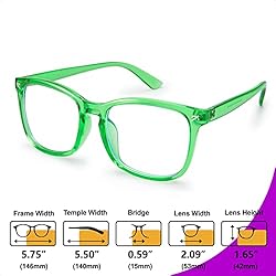 VISOONE Blue Light Blocking Glasses Square with