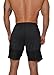 YoungLA Men's Yoga Running Shorts w/ Zipper Pockets Black Medium