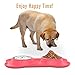 Pawaboo Pet Dog Cat Bowls, Premium Stainless Steel Pet Feeder with Food Grade Bone Shaped Rubber Base, 5.51 Inch Diameter Bowls for Pet Dog Cat Food or Water, Set of 2, Large Size, Pink