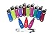 Water Bottle Cleaning Brush set. Perfect for Sport Water Bottles, Coffee Travel Mugs, Bottles for kids, baby bottles, and Glass Water Bottles. Set includes Straw, Lid, and Long Brush.