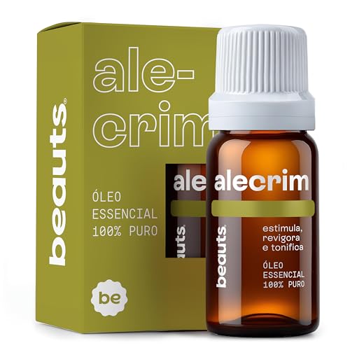 Óleo Essencial de Alecrim Premium - 100% Natural e Puro - Revigora, Melhora o Foco e Concentração, Relaxamento - Para Aromaterapia, Difusor de Oleo Essencial, Massagem e Tônico Capilar - 10 mL, Beauts