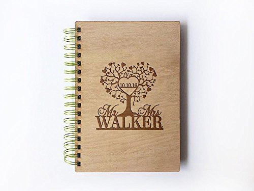 Click Here to See More Images Wedding Guest book (wood) - notebook - Love Tree